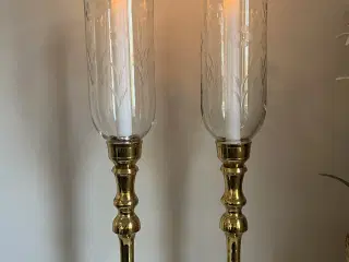 Smukke høje messing stager fra 70’erne 