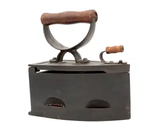 Antikt kasse-strygejern i støbejern ca. 1900