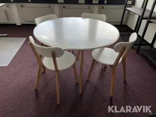 Mødebord og 4 stole