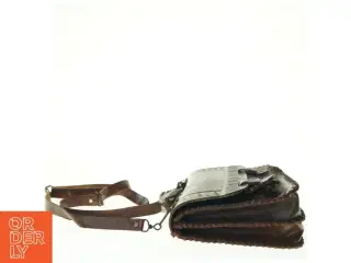 Læder skuldertaske (str. 30 x 22 cm)