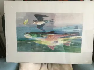 Fint tryk af kendt kunstner