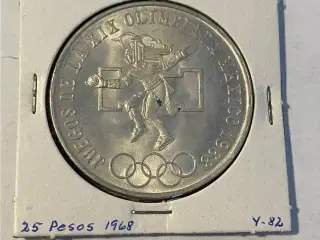 25 Pesos 1968 Mexico - Silver