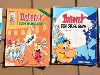 4 stk Asterix og Obelix tegneserier