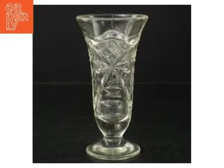 Glas vase (str. H. 16 cm. ø. 8,5 cm)