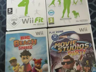 Wii fit/fit plus og 2 sjove wii spil.