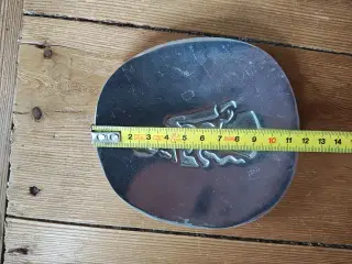 Lille Skål med billede af en dame med slange