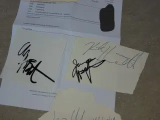 Komplet Metallica 1984 signatursæt m/ Cliff Burton