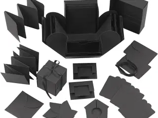 Explosion box, str. 7x7x7,5+12x12x12 cm, sort, 1 stk.
