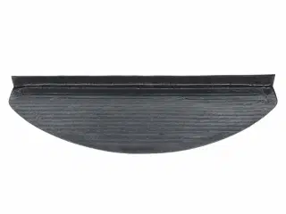 Selvklæbende trappemåtter 15 stk. 65x22,5x3,5 cm sort