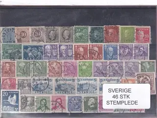 Sverige - 46 Stk. - Stemplet