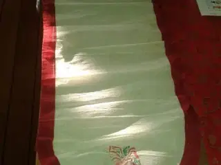 Retro juleløber crepe papir