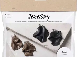 Mini DIY Kit Smykker, Foldede øreringe, 1 pk.