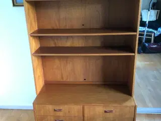 Teaktræs Reol med 4 stk. skuffer