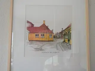 Dan Frøjlund Tryk fra 1979 af Odense Bygninger 