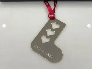 Georg Jensen Julesok med Hjerter.Forgyldt messing.