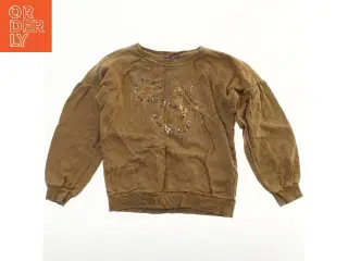 Sweatshirt med blomstermønster (str. 116)