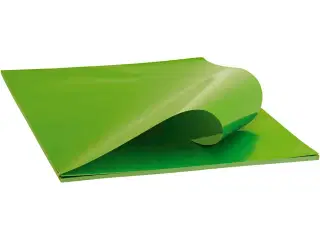 Glanspapir, ark 32x48 cm, 80 g, lys grøn, 25ark/ 1 pk.