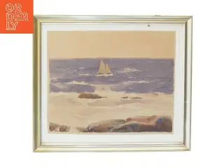 Billede af sejlbåd (str. 47,5x41 cm)
