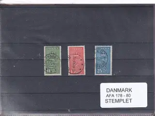 Danmark - AFA 178 - 80 - Stemplet