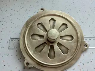 Messing ventilation til kabys dør 150 mm ø
