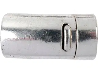 Magnetlås, diam. 26 mm, hulstr. 10 mm, antik sølv, 1 stk.
