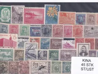 Kina Samling - 45 Stk. Stemplet/ustemplet
