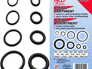 BGS O-ringssortiment 3-22mm. 225 dele