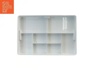 Hvid plast opbevaringsbakke IKEA? (str. 50x35 cm)