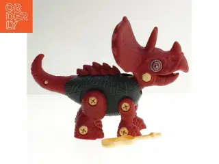 Legetøjs triceratops med værktøj (str. 19x12 cm)