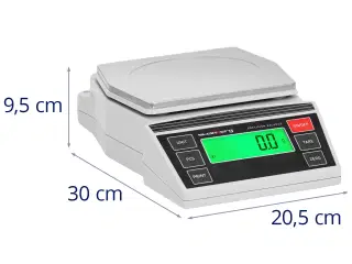 Præcisionsvægt – 2 g til 20 kg / 0,1 g