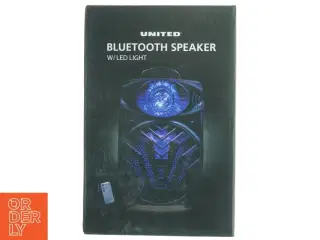 Bluetooth-højttaler med LED-lys fra United (str. 36,8 x 24 x 19,5 cm)