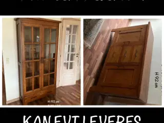 Vitrineskab & skænk m/leveringsmulighed