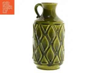 Grøn keramik vase, 1541/18 (str. 18 cm)