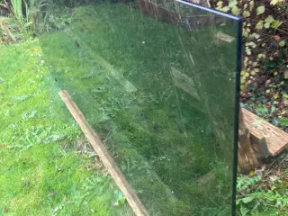 glasdør til bad ,mørktonet