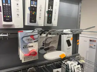 Div. Mobilholdere BOBINO samt 2 stk. powerbanks