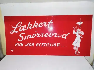 super fedt plastik skilt 