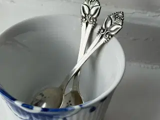 Teskeer, pletsølv, Grethe, 2 stk