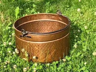 Kobberspand til brænde