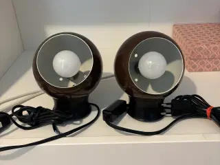 Retro kugle væglamper m magnet 