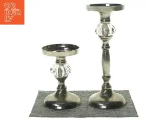 2 lysestager fra Lene Bjerre (str. 24 Og 14 CM)
