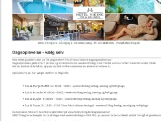 Wellness Hotel Viking Sæby 2 personer 