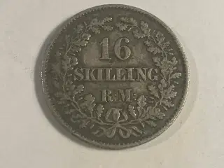 16 Skilling 1856 Danmark