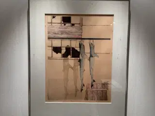 Bent Holstein: Hajer, West Port (1977), 57x70 cm