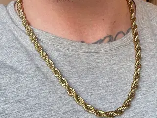 Goldfilled rope chain, 8mm
