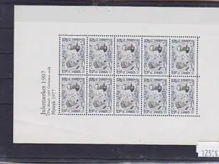 Danmark julemærkeark nytryk 1907/77 - POSTFRISK