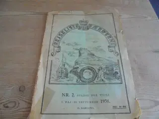 Rejseliste for Færøerne – udg. fra 1938  