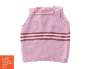 Strikket vest (str. Bryst, 32 cm. længde, 35 cm)