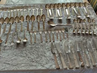 Diplomat bestik   sølvplet.