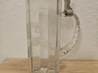 Ølkrus i krystalglas