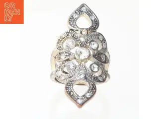 Dekorativ ring med sten (str. Ø 51 mm)